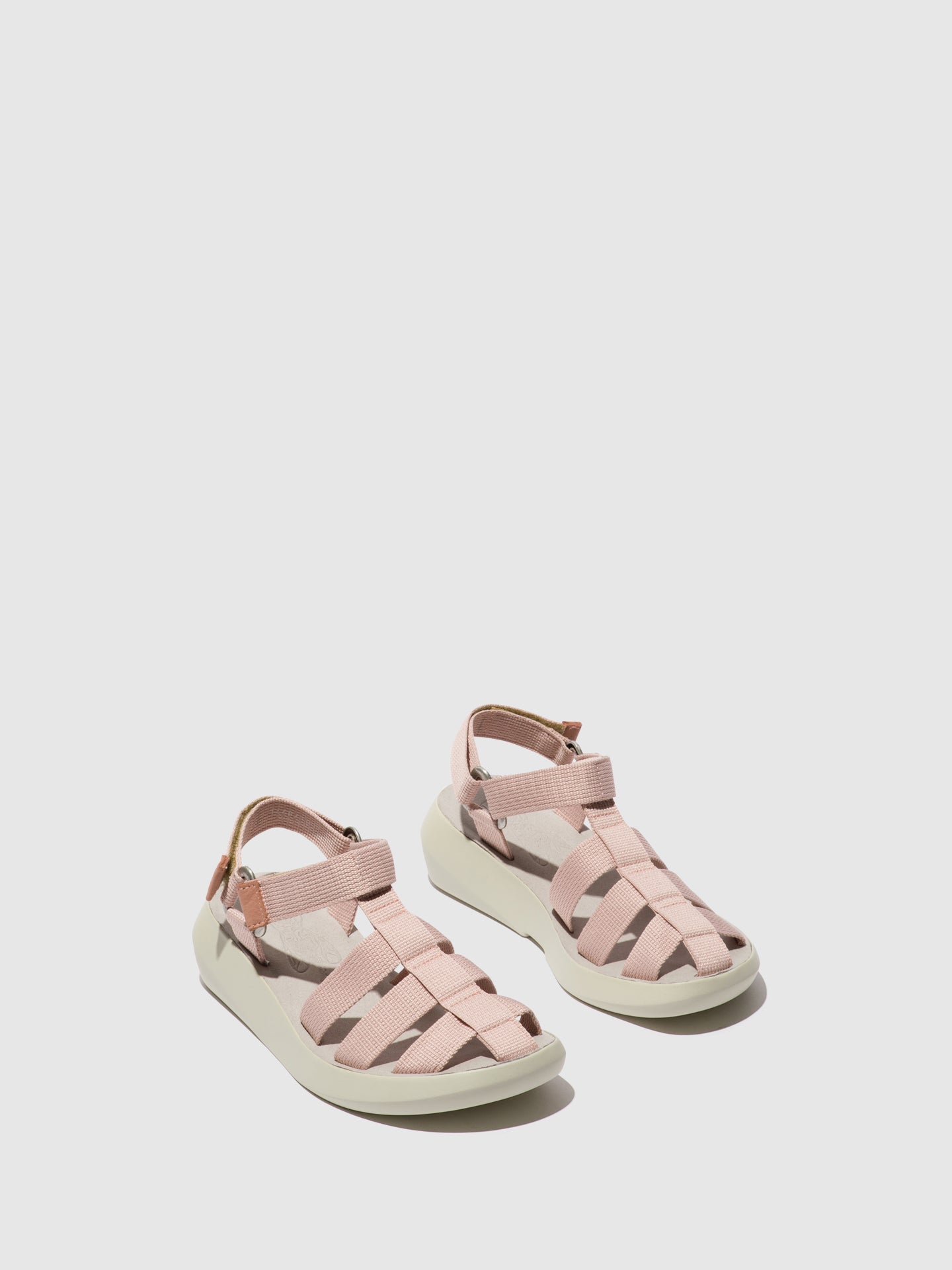 Fly London Sandálias com Velcro BASA841FLY LIGHT PINK